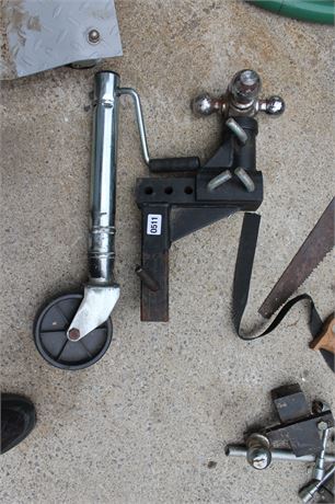Trailer Hitch Mount with Swivel Caster Wheel