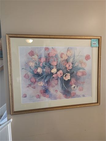 126 - Framed Floral Bouquet Art Print