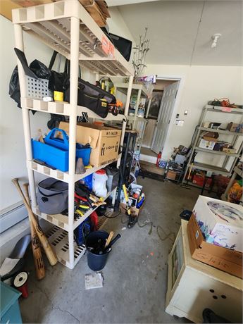 237 - Metal Garage Shelving Unit