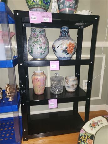 041 - Black Four-Tier Display Shelf