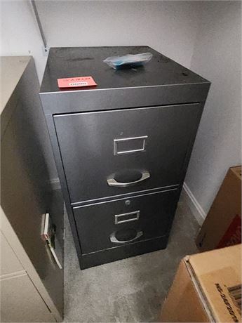 Metal Two-Drawer Filing Cabinet