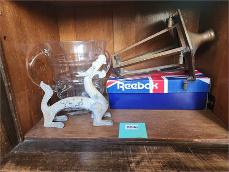046 - Dragon Pitcher Stand, Hanging Lantern & Decor Pieces