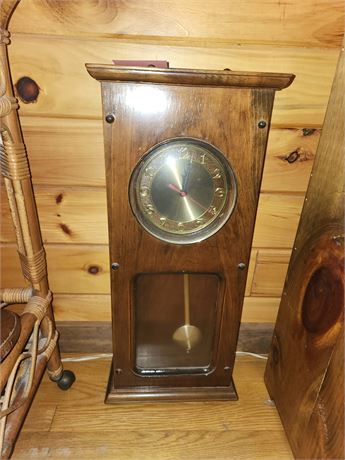 Vintage Wooden Pendulum Wall Clock