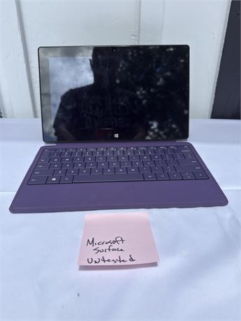 Microsoft Surface Tablet with Purple Keyboard Cover