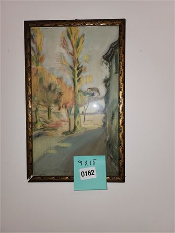Framed Landscape Painting 9x15 Inches
