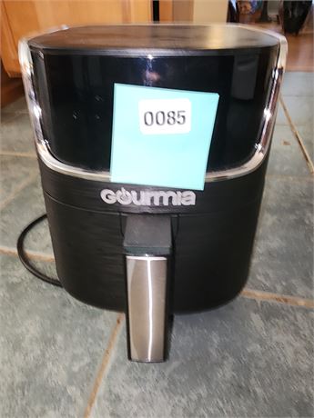 085 - Gourmia Digital Air Fryer, Black Plastic and Metal