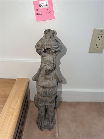 002 - Carved Stone Gargoyle Statue