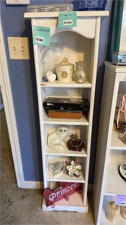 160 - Tall White Storage Shelf