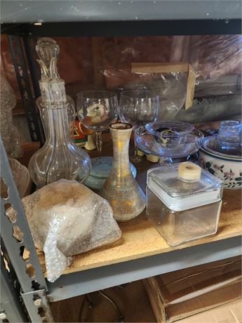 134 - Assorted Glassware and Decorative Vessels