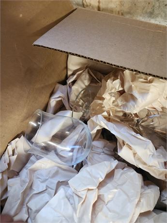 131 - Box of Wrapped Glasses