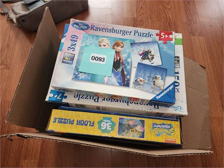 093 - Assorted Ravensburger and Disney Puzzles