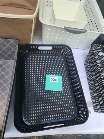 Mixed Lot of Storage Bins & Organizational Containers