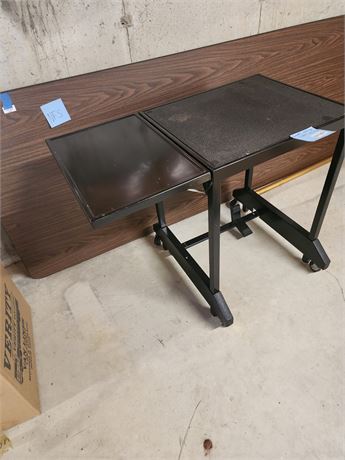 130 - Adjustable Metal Laptop or Projector Stand on Wheels
