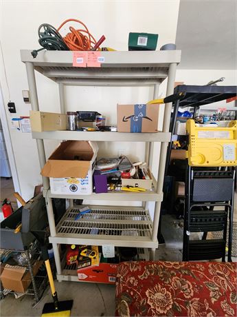 231 - Assorted Garage Shelf Contents - Three Shelves