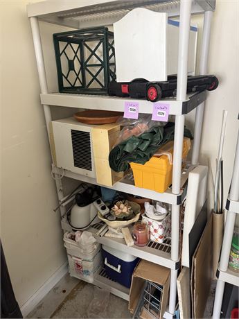 225 - Assorted Household Decor and Window Air Conditioner