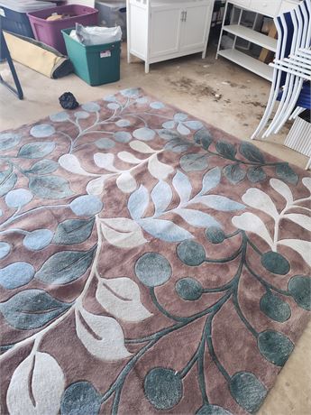 Large Floral Patterned Area Rug