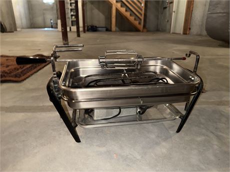Vintage Electric Rotisserie Oven Stainless Steel