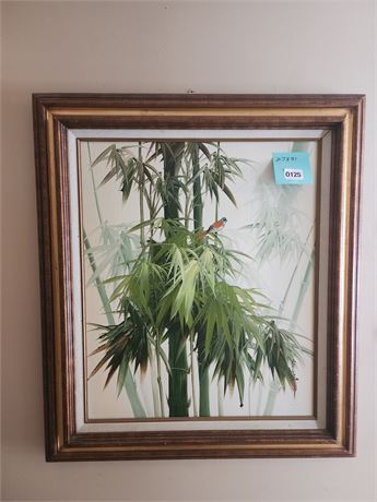 125 - Framed Bamboo Botanical Art Print