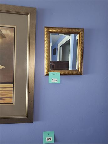 153 - Gold-Tone Framed Wall Mirror