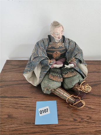 107 - Japanese Samurai Doll in Traditional Armor