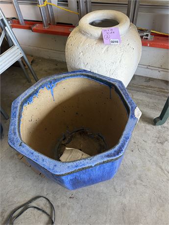 210 - Pair of Large Decorative Garden Planters