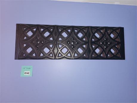 142 - Carved Geometric Wood Wall Panel