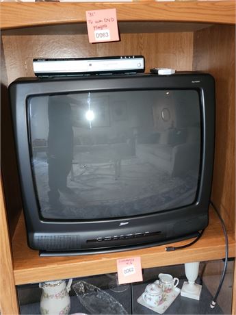 31" CRT TV with Built-In DVD Player