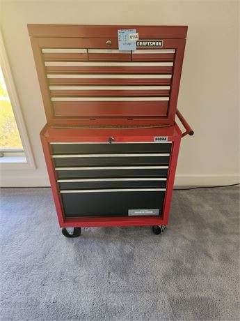 114 - Craftsman Red Metal Tool Chest with Drawers