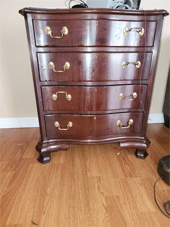 098 - Four-Drawer Wood-Finish Accent Chest