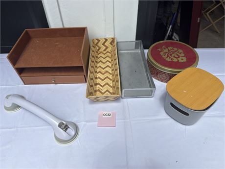 Assorted Decorative Storage Boxes and Basket Collection