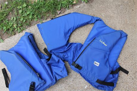 L.L. Bean Blue Life Jacket Vest