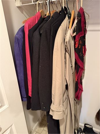 Lot of Women's Jackets and Scarves