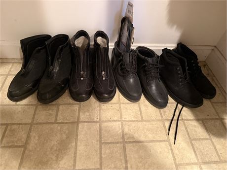 Lot of Five Pairs of Black Shoes