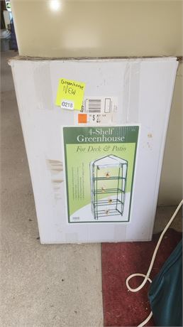 4-Shelf Greenhouse for Deck & Patio