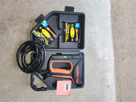 Powershot Pro Electric Staple Gun with Carrying Case