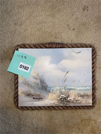 162 - Small Framed Winter Landscape Painting