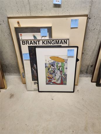116 - Five Framed Art Prints and Poster