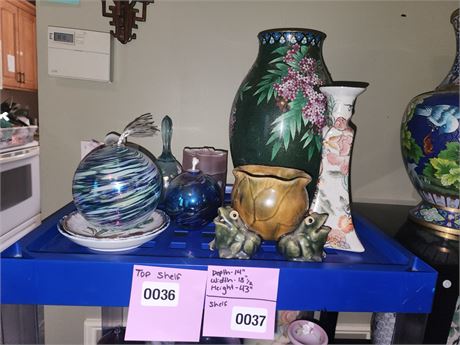 036 - Assorted Decorative Vases and Ceramic Pieces