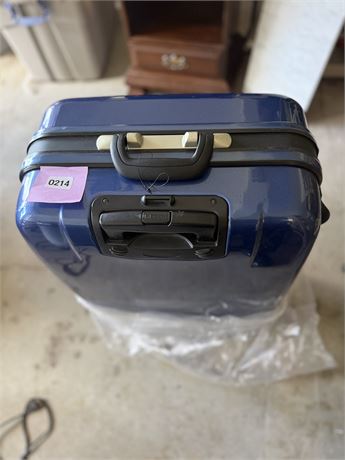 214 - Blue Rolling Luggage Set