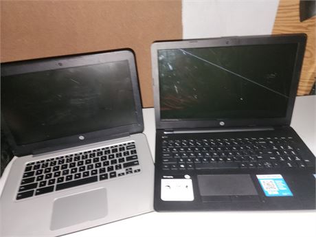 Lot of Two HP Laptops - Untested Condition