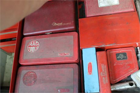 Vintage Mechanical Tool Sets in Metal Cases