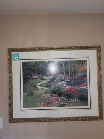 132 - Framed Garden Landscape Art Print