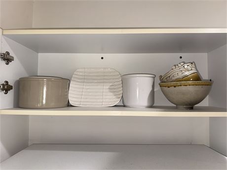 Assorted Ceramic Bowls and Crock